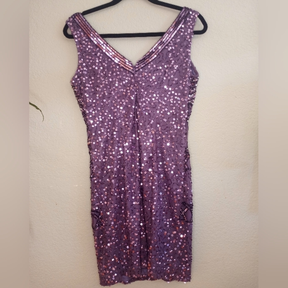 Jump Apparel Sequined Y2K Indie Sleeze Baddie Cocktail Formal Dress - Picture 3 of 8